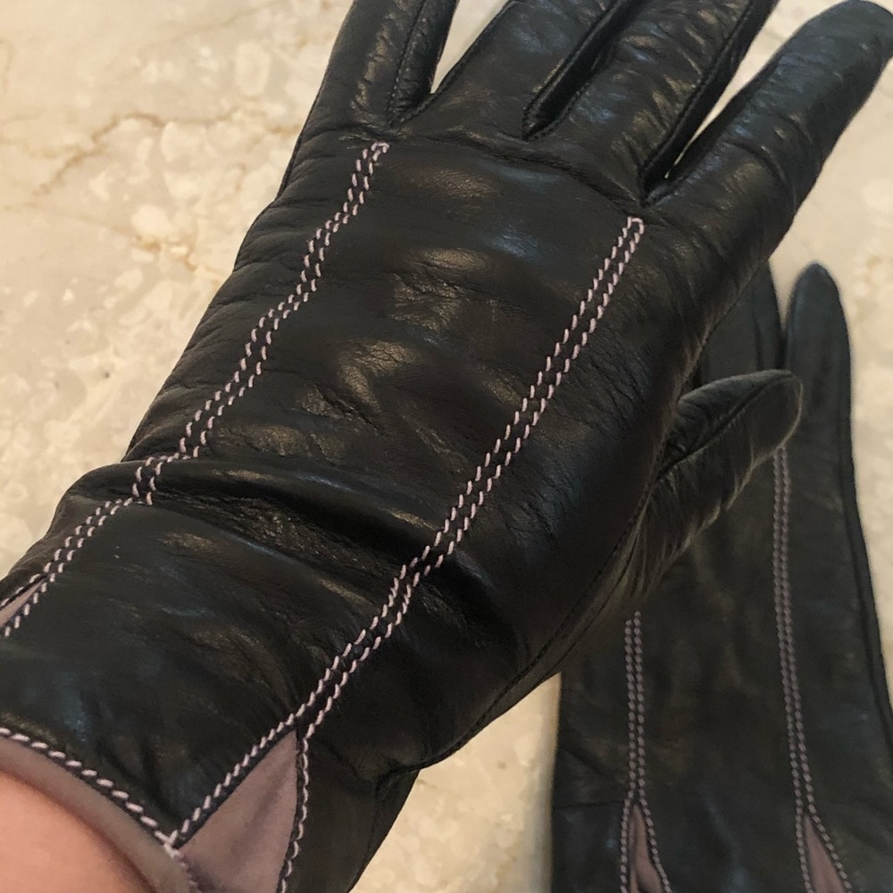 Leather Gloves Saks Fifth Ave SZ 7 1/2